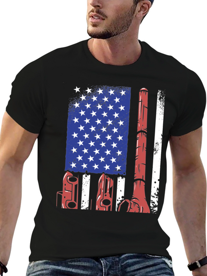 American Flag Welder T-Shirt