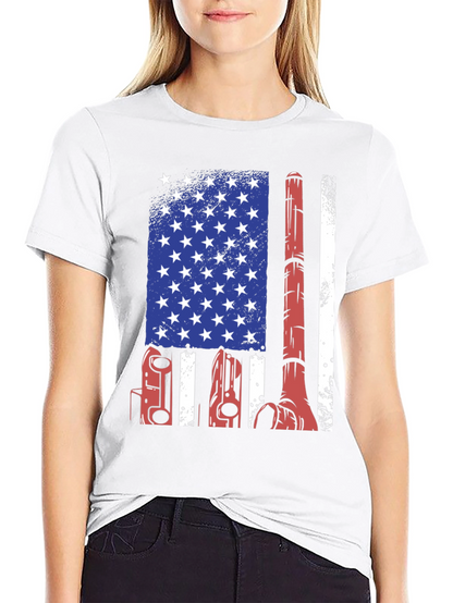 American Flag Welder T-Shirt
