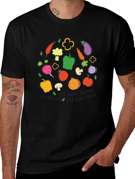 Go Vegan All Good Things Graphic T-Shirt