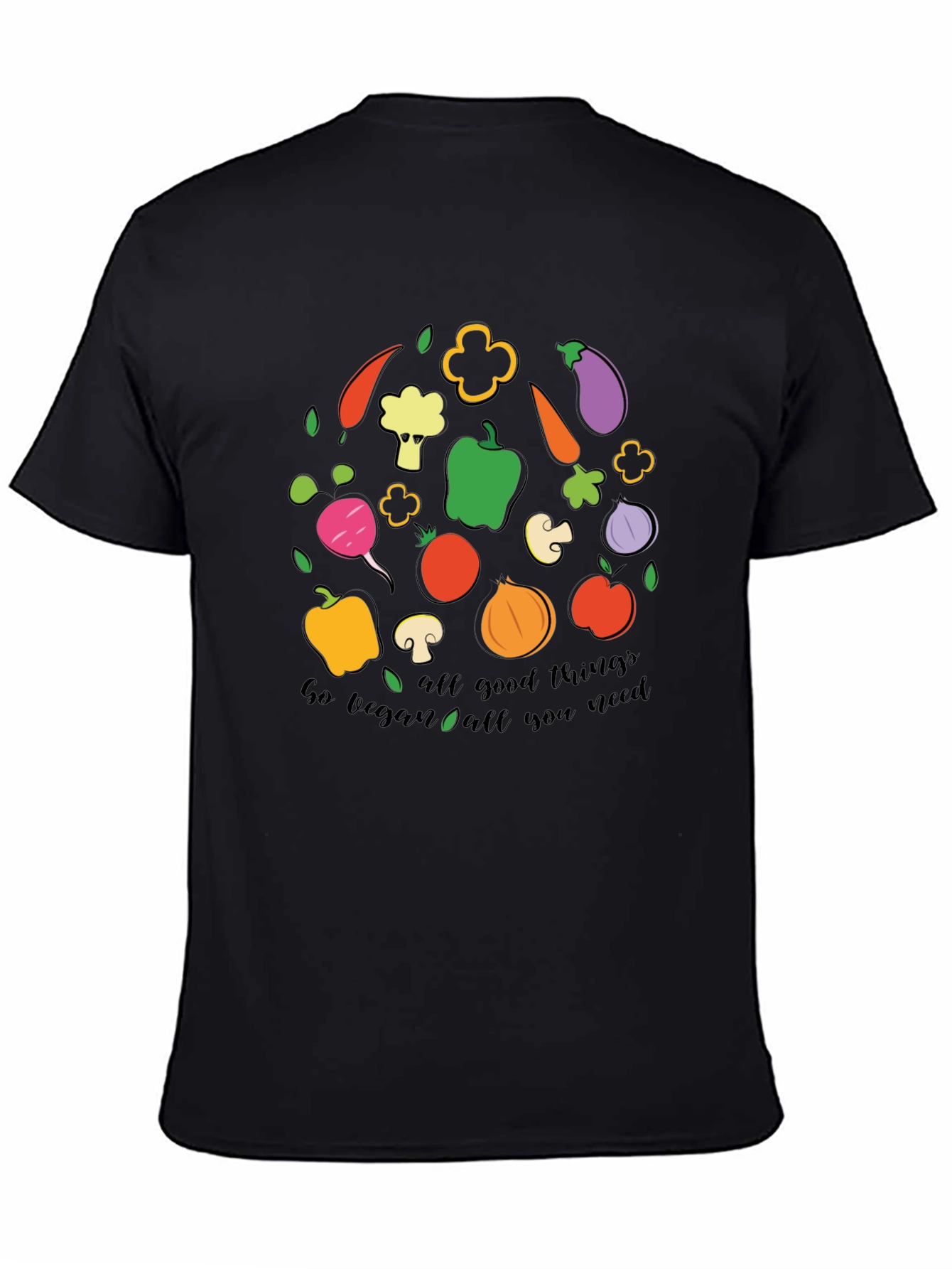 Go Vegan All Good Things Graphic T-Shirt