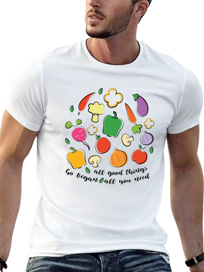 Go Vegan All Good Things Graphic T-Shirt