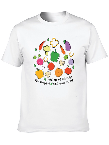 Go Vegan All Good Things Graphic T-Shirt