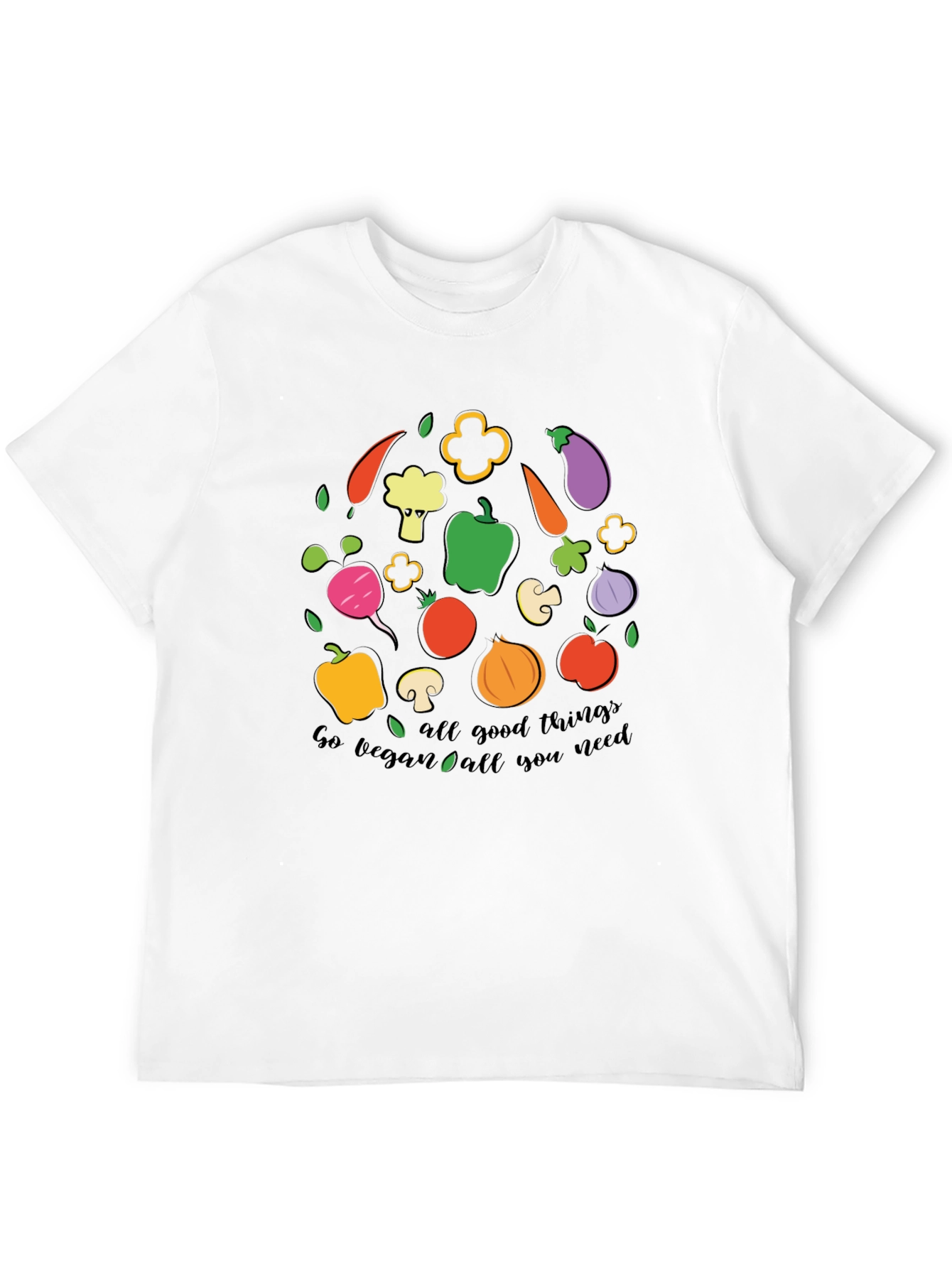 Go Vegan All Good Things Graphic T-Shirt