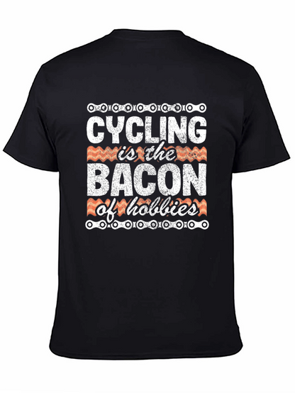 Cycling Bacon Hobbies Graphic T-Shirt