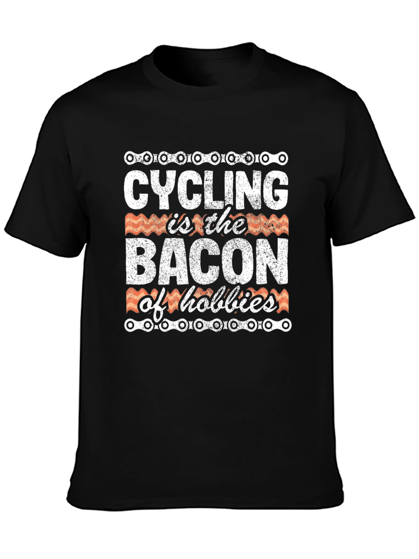 Cycling Bacon Hobbies Graphic T-Shirt