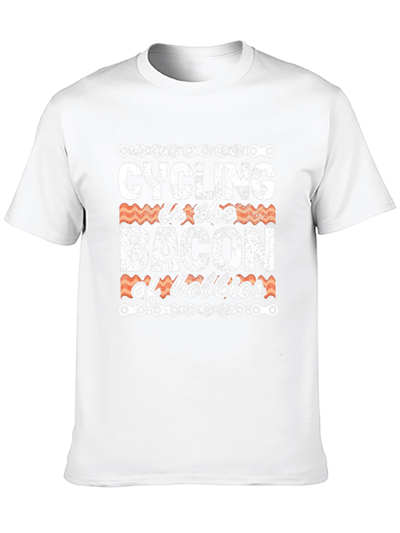 Cycling Bacon Hobbies Graphic T-Shirt