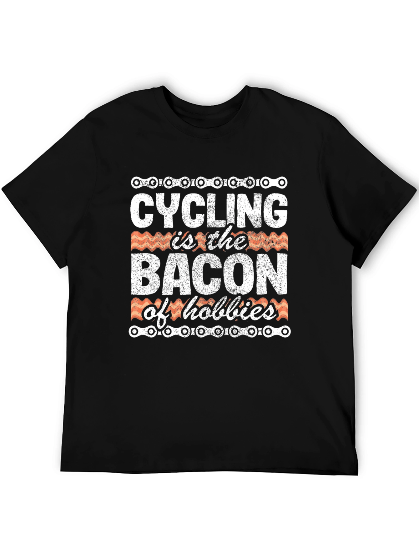 Cycling Bacon Hobbies Graphic T-Shirt