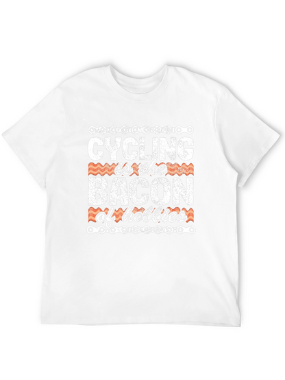 Cycling Bacon Hobbies Graphic T-Shirt