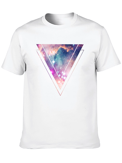 Nebula Triangle Graphic Tee - Galaxy Style
