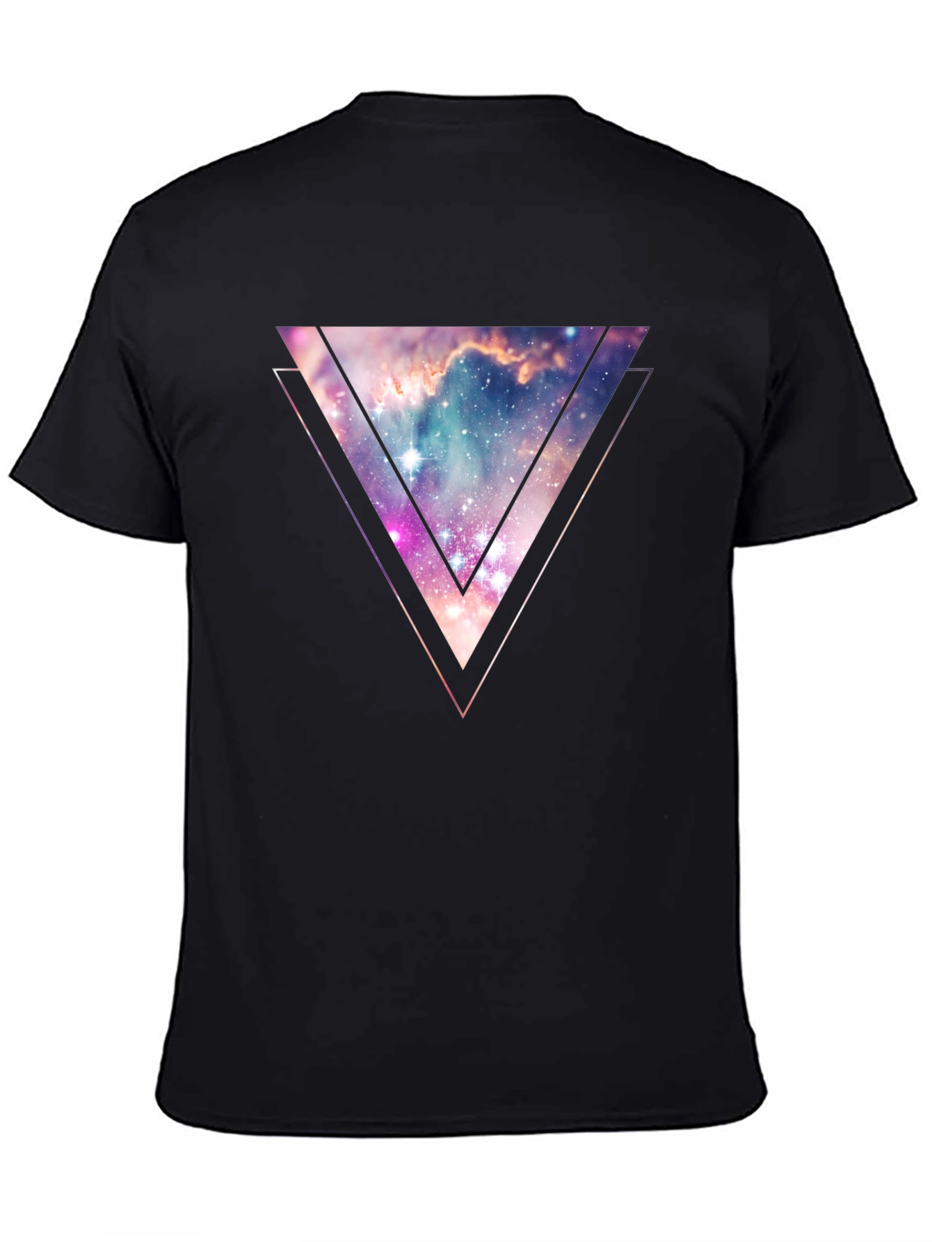 Nebula Triangle Graphic Tee - Galaxy Style