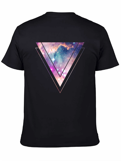 Nebula Triangle Graphic Tee - Galaxy Style
