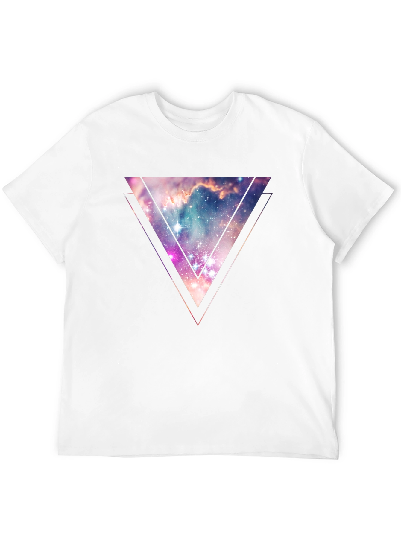 Nebula Triangle Graphic Tee - Galaxy Style