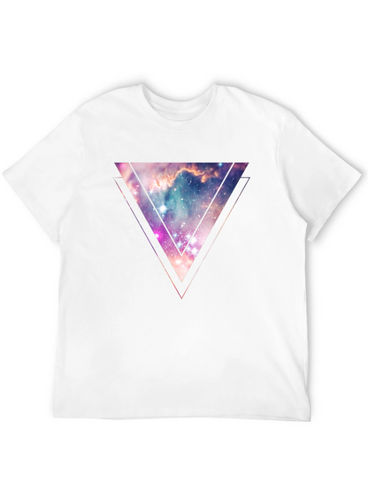 Nebula Triangle Graphic Tee - Galaxy Style
