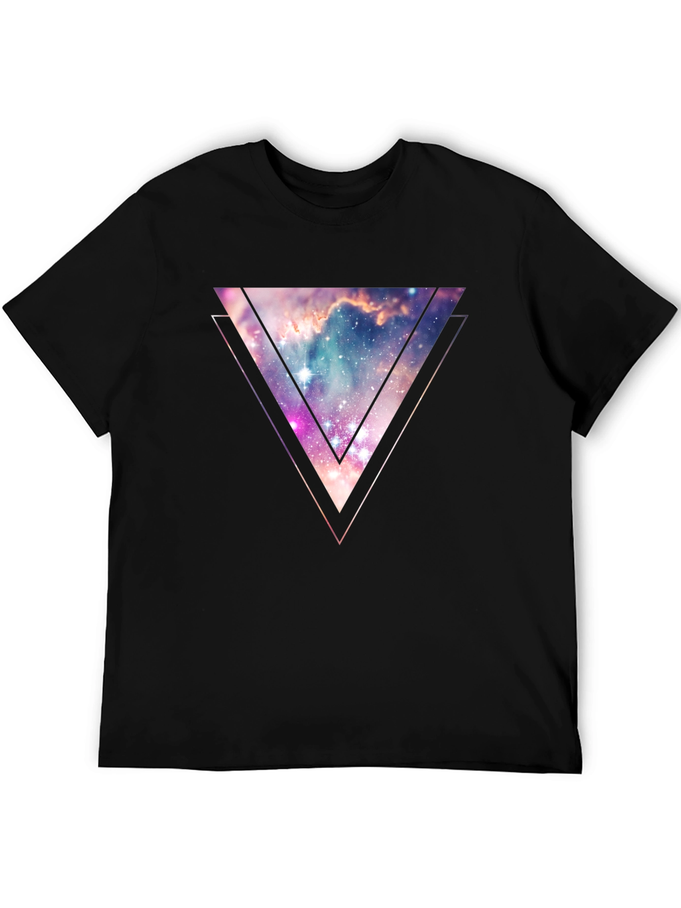 Nebula Triangle Graphic Tee - Galaxy Style
