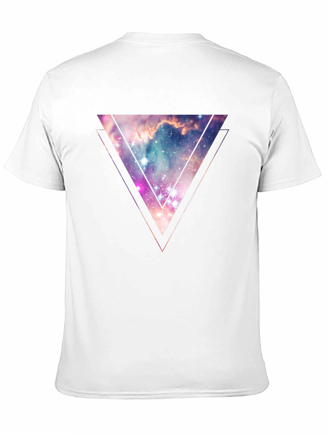 Nebula Triangle Graphic Tee - Galaxy Style