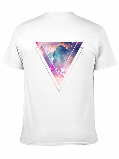 Nebula Triangle Graphic Tee - Galaxy Style
