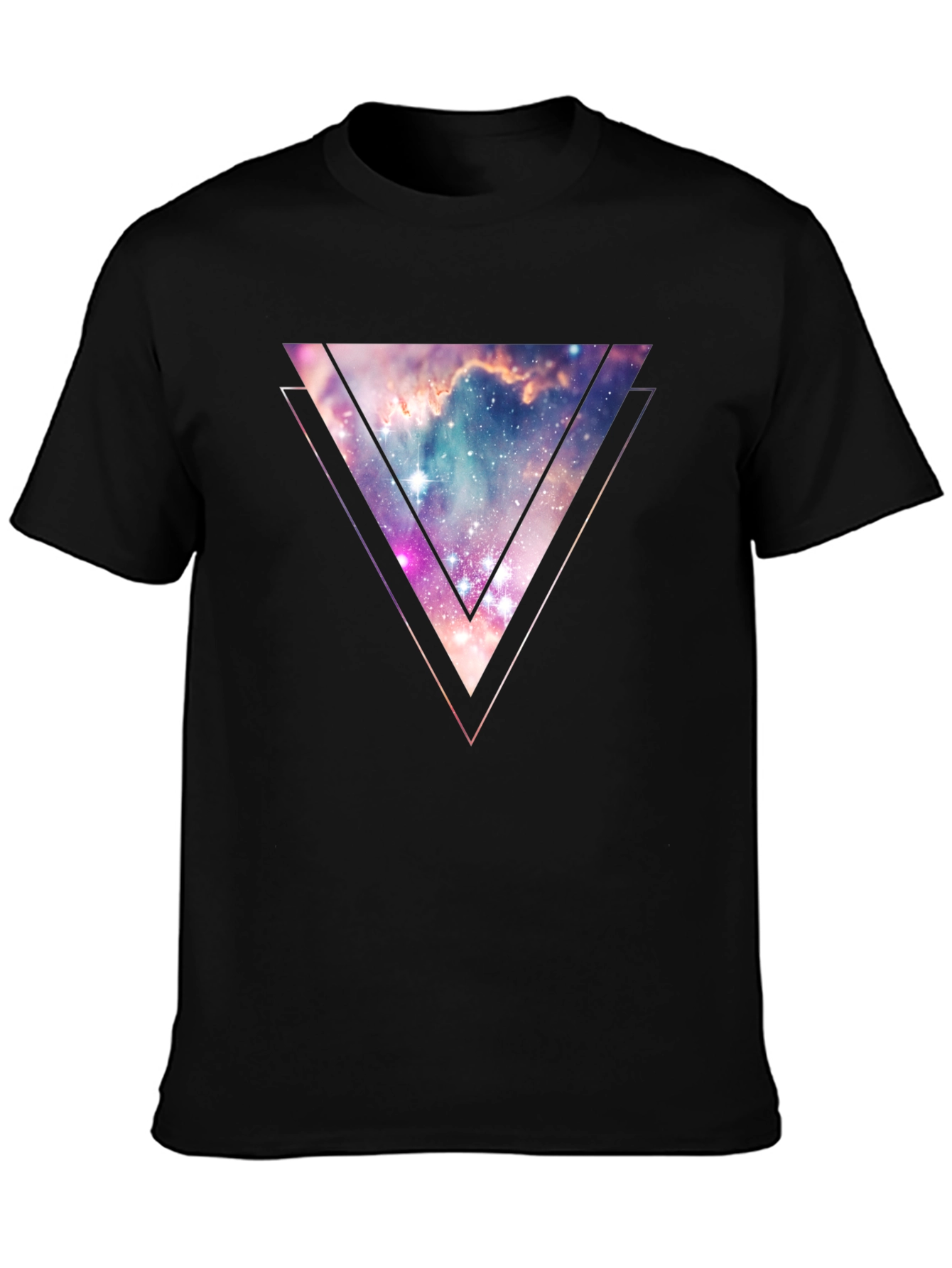 Nebula Triangle Graphic Tee - Galaxy Style
