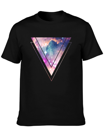 Nebula Triangle Graphic Tee - Galaxy Style