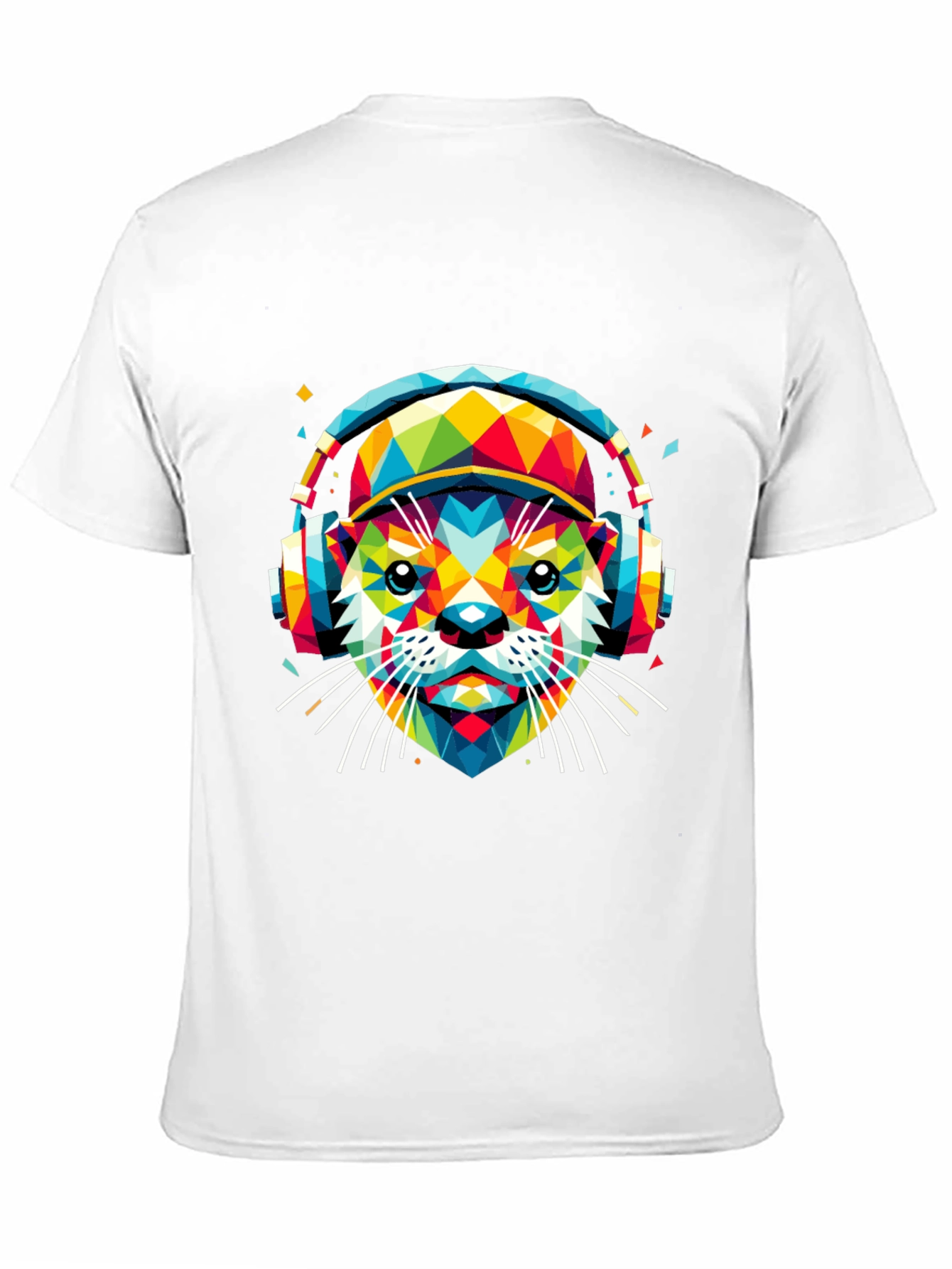 Vibrant Geometric Otter Graphic Tee