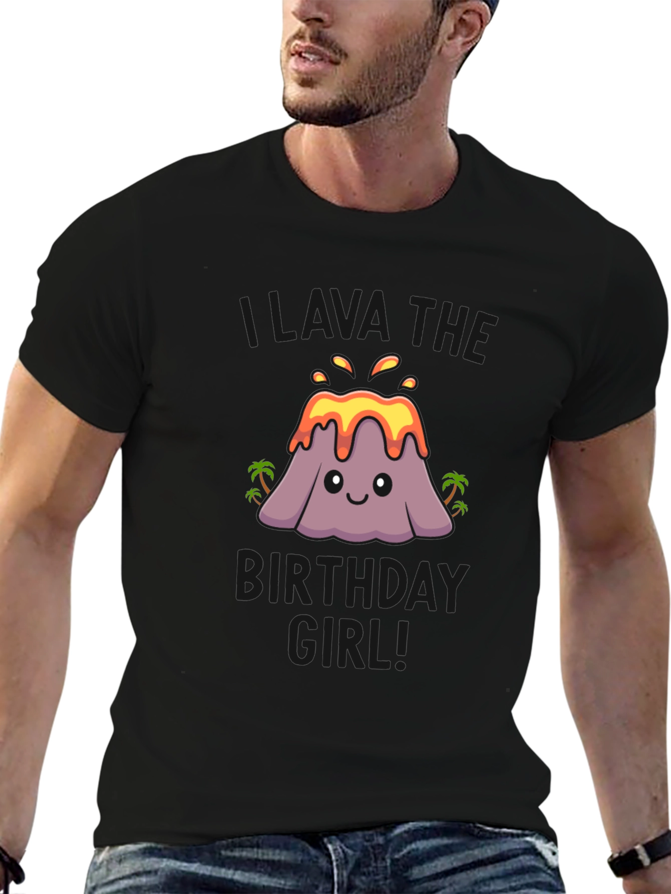 Volcano Birthday Girl T-Shirt
