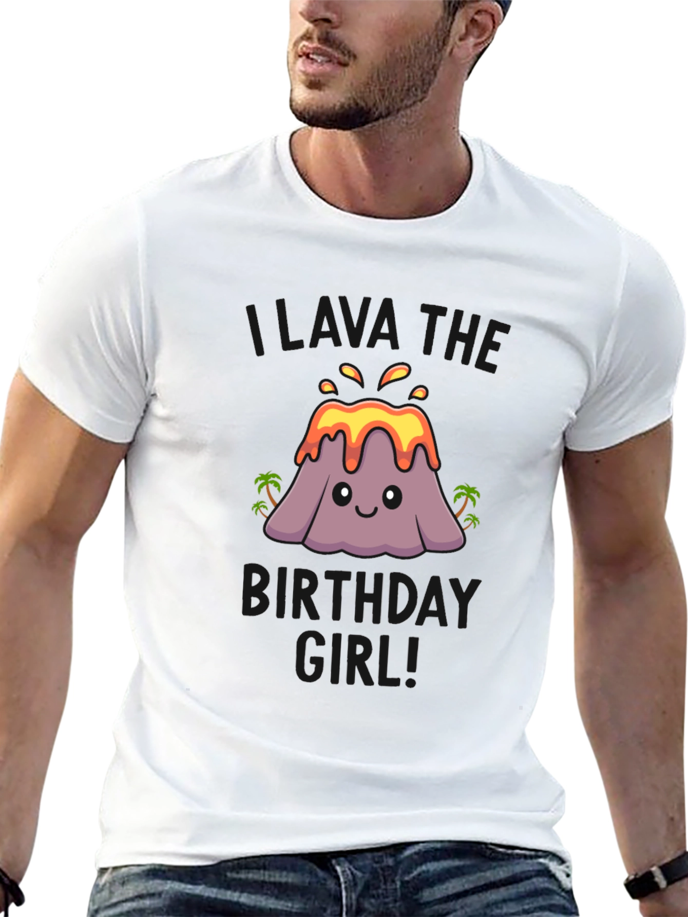 Volcano Birthday Girl T-Shirt
