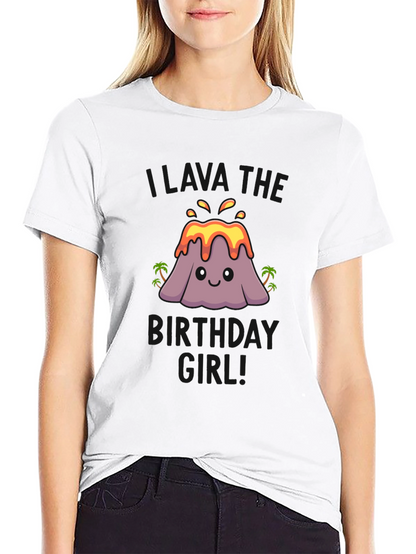 Volcano Birthday Girl T-Shirt