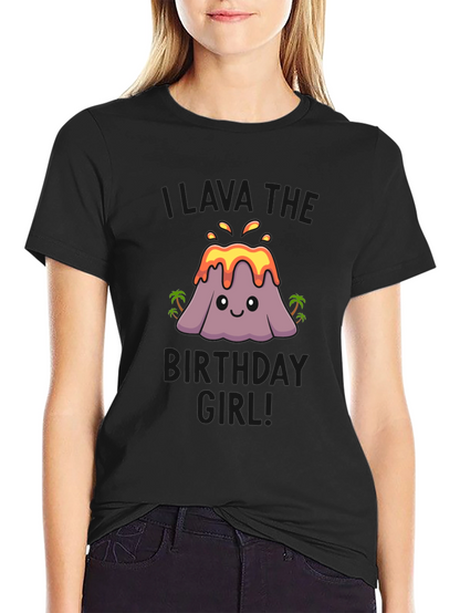 Volcano Birthday Girl T-Shirt