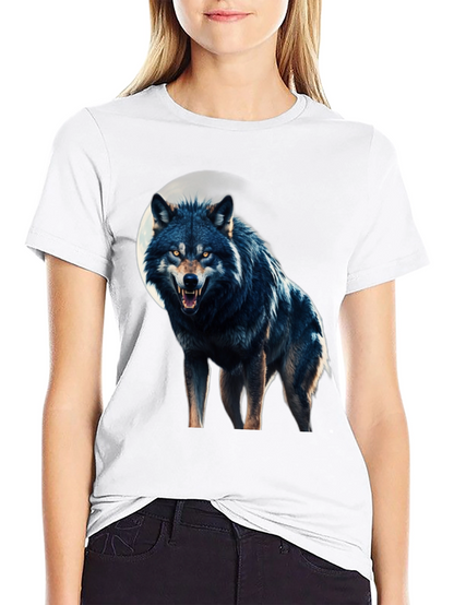 Wolf Moon Graphic Tee - Fierce Black T-Shirt