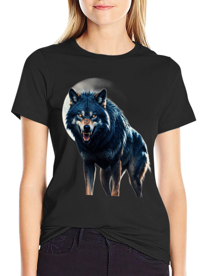 Wolf Moon Graphic Tee - Fierce Black T-Shirt