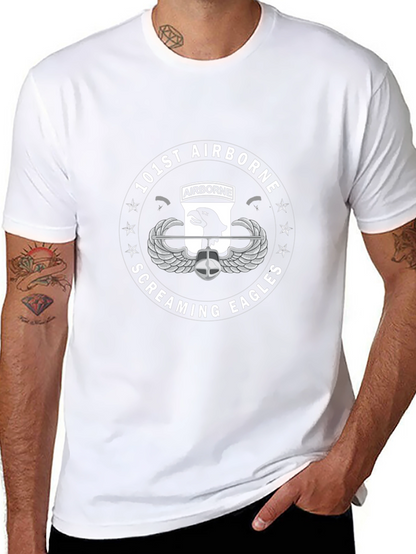 101st Airborne Screaming Eagles Black T-Shirt