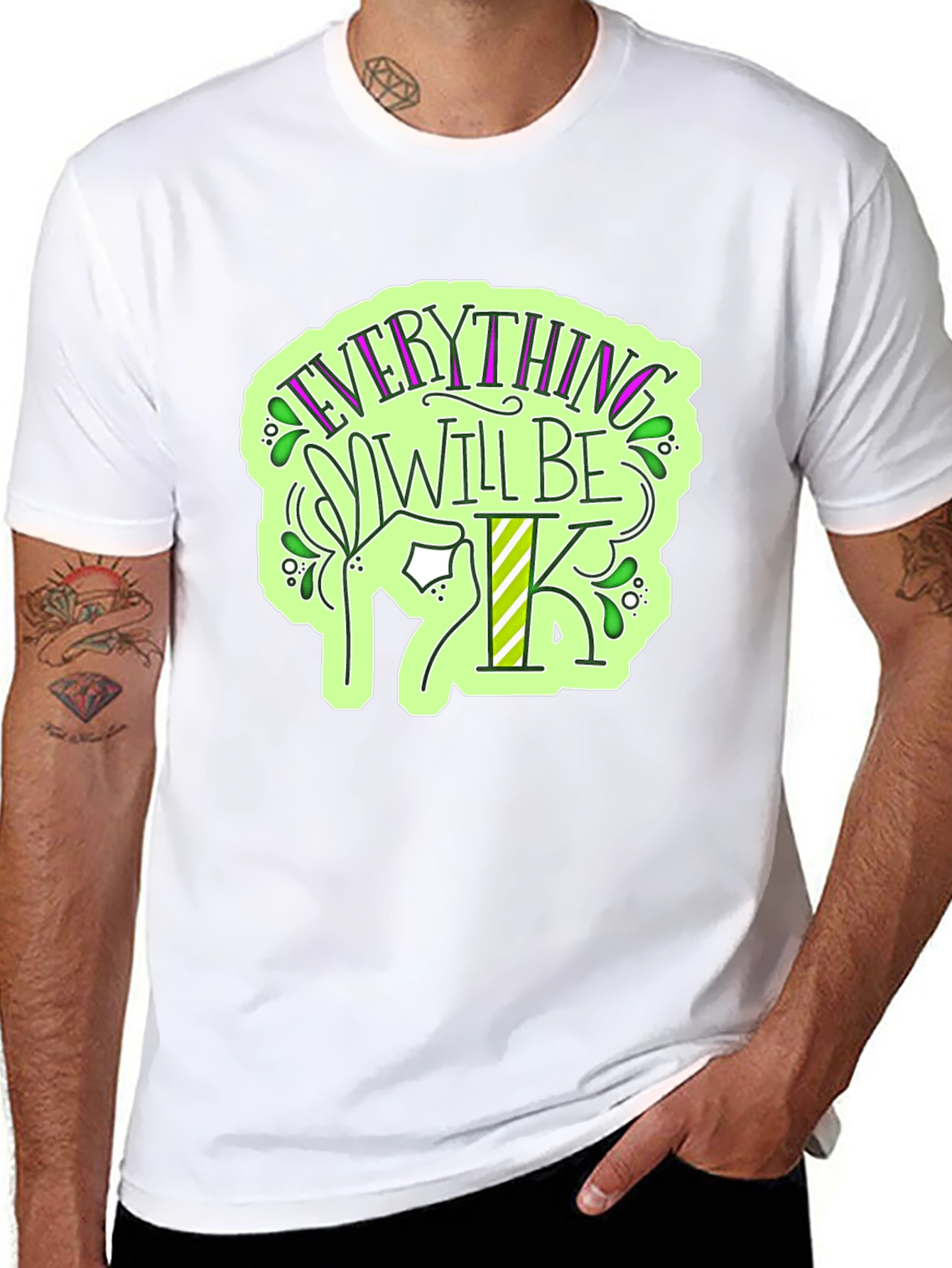 Everything Will Be OK T-Shirt - Stylish Graphic Tee