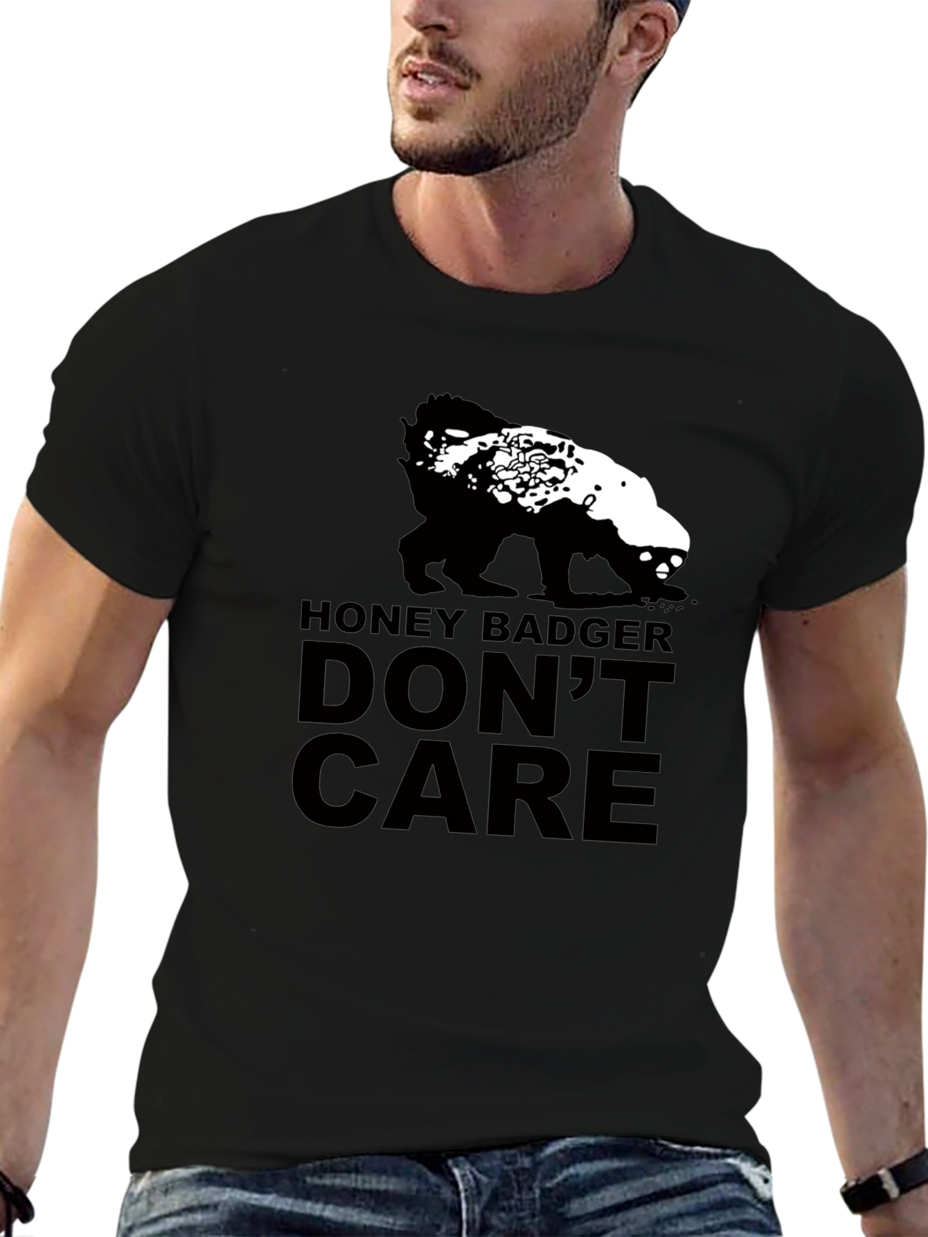 Honey Badger Dont Care Graphic Tee