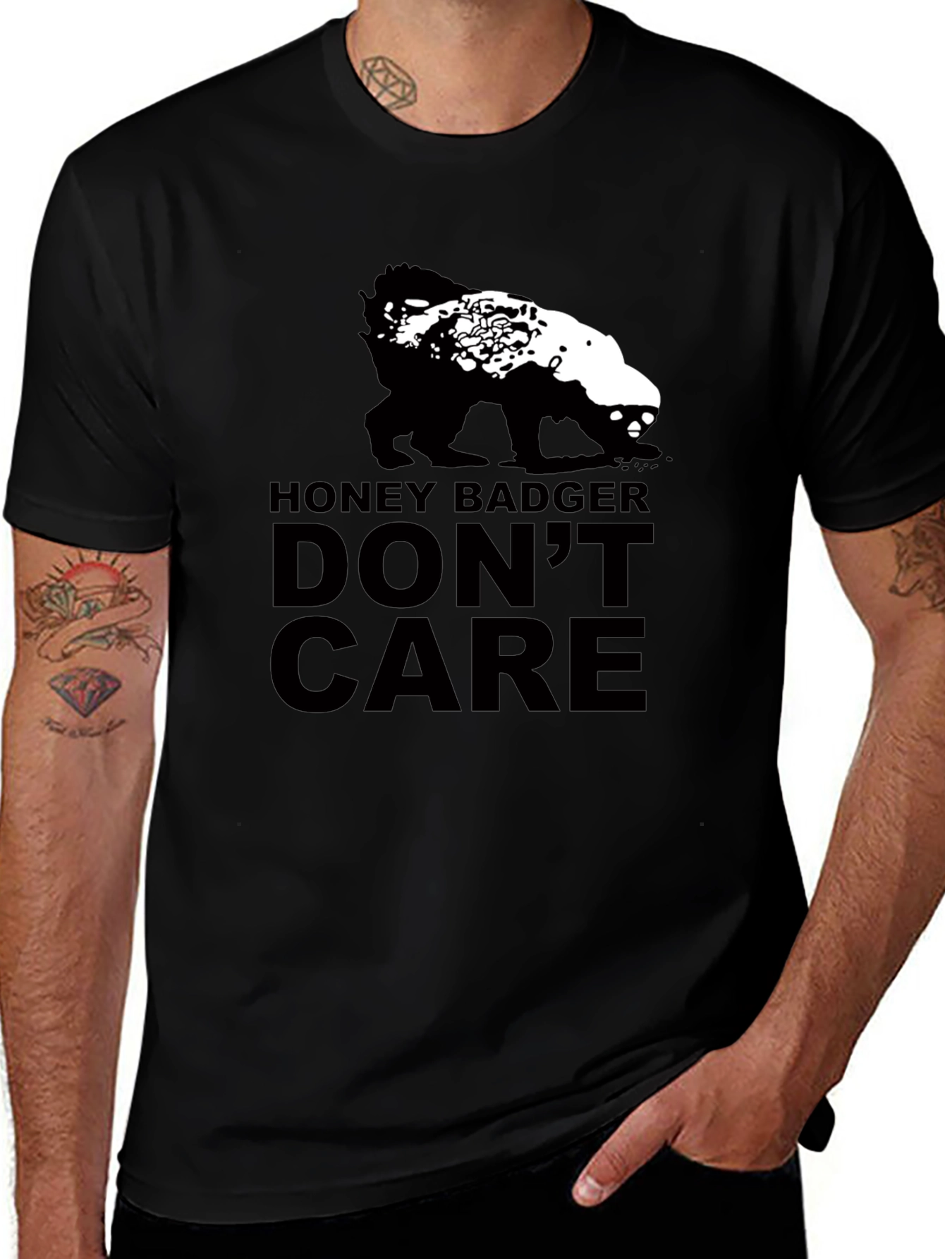 Honey Badger Dont Care Graphic Tee