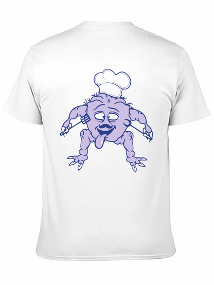 Chef Monster Graphic Tee - Black Cotton T-Shirt