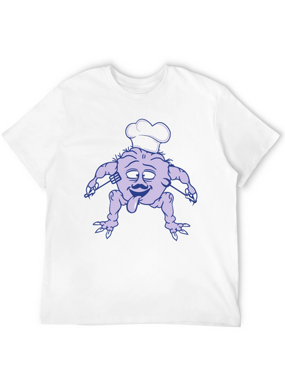 Chef Monster Graphic Tee - Black Cotton T-Shirt