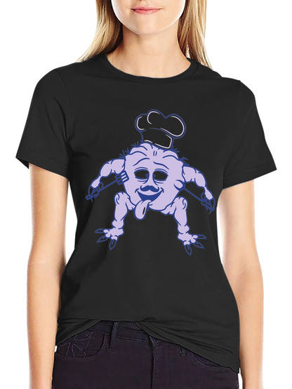 Chef Monster Graphic Tee - Black Cotton T-Shirt