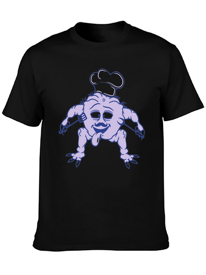 Chef Monster Graphic Tee - Black Cotton T-Shirt