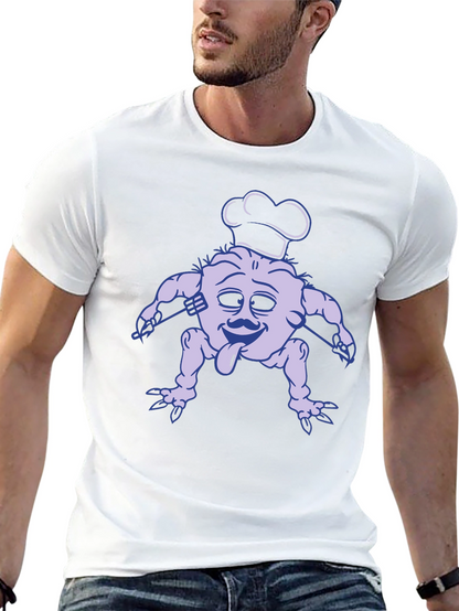 Chef Monster Graphic Tee - Black Cotton T-Shirt