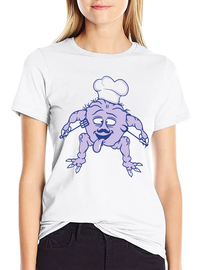 Chef Monster Graphic Tee - Black Cotton T-Shirt