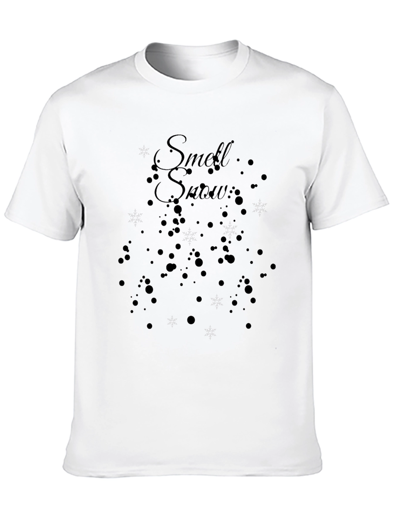 Smell Snow Black T-Shirt Winter Holiday