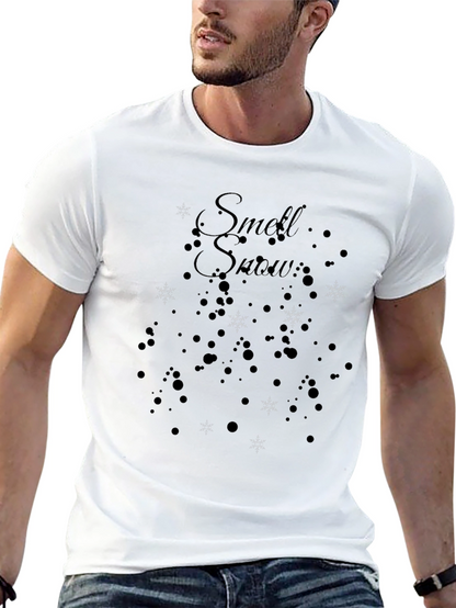 Smell Snow Black T-Shirt Winter Holiday