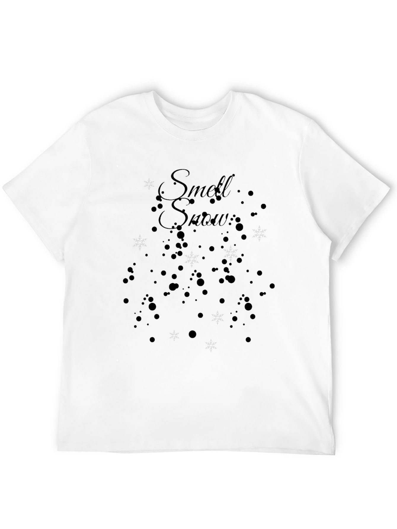 Smell Snow Black T-Shirt Winter Holiday