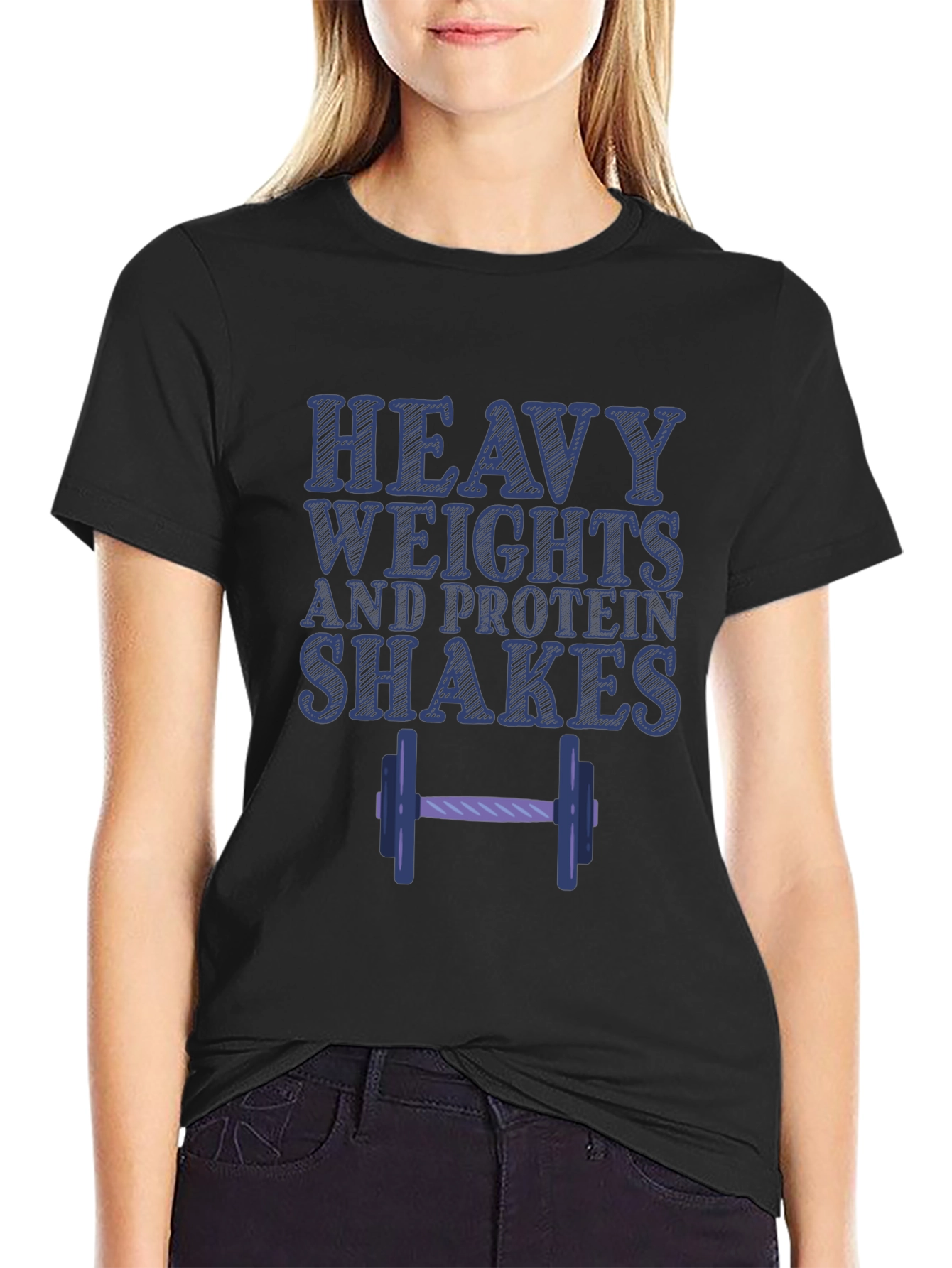 Heavy Weights & Protein Shakes Graphic T-Shirt