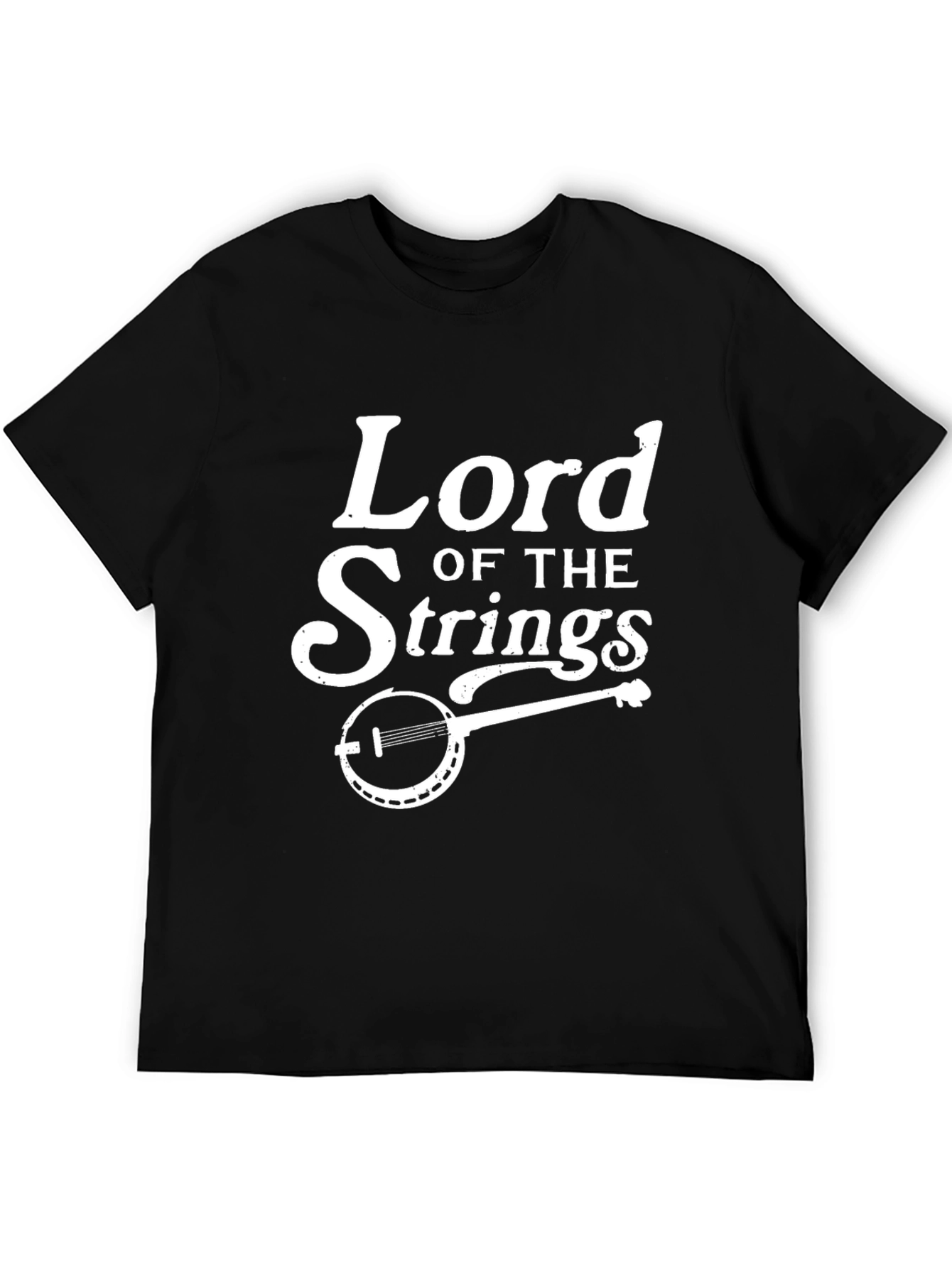 Lord of the Strings Black Graphic Tee