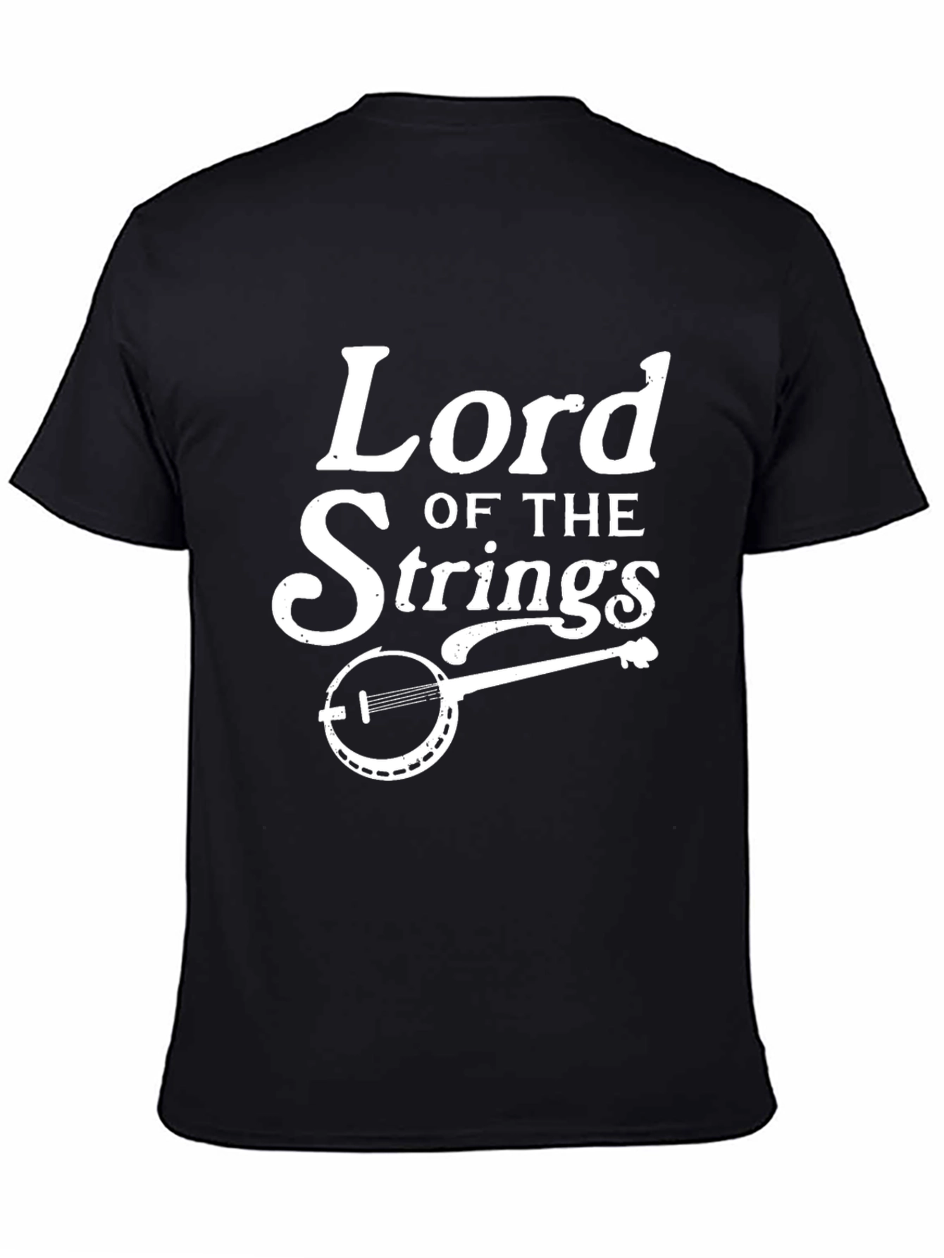 Lord of the Strings Black Graphic Tee