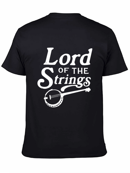 Lord of the Strings Black Graphic Tee