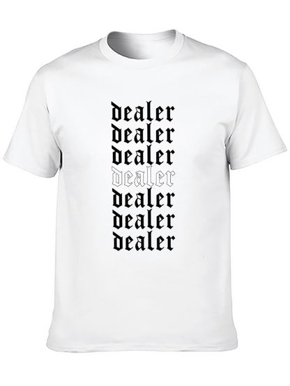 Dealer T-Shirt Black Gothic Font Design