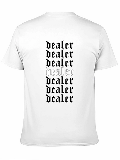 Dealer T-Shirt Black Gothic Font Design