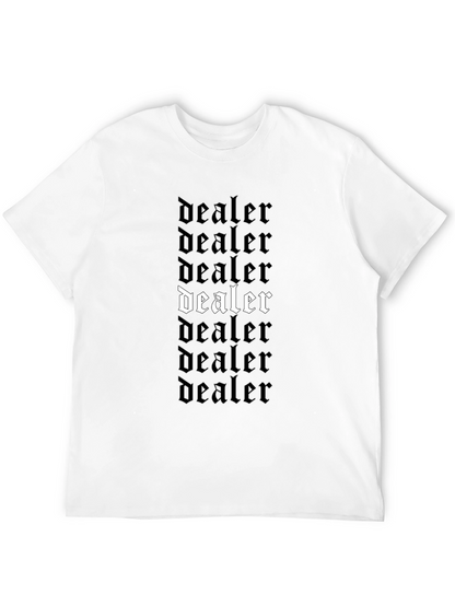 Dealer T-Shirt Black Gothic Font Design