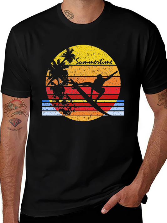 Retro Surfer Tee - Summertime Vibes